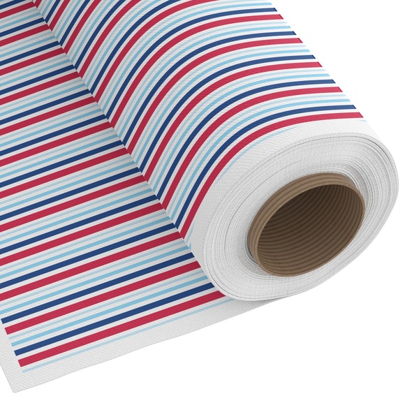 Custom Anchors & Stripes Fabric by the Yard - Spun Polyester Poplin