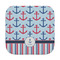 Anchors & Stripes Face Cloth-Rounded Corners
