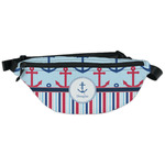 Anchors & Stripes Fanny Pack - Classic Style (Personalized)