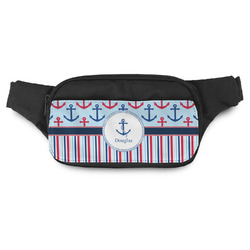 Anchors & Stripes Fanny Pack - Modern Style (Personalized)