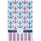 Anchors & Stripes Finger Tip Towel - Full View
