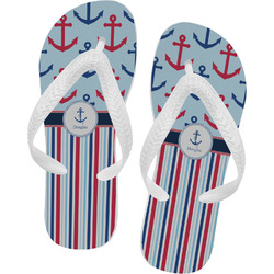 Anchors & Stripes Flip Flops (Personalized)