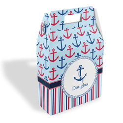 Anchors & Stripes Gable Favor Box (Personalized)
