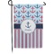 Anchors & Stripes Small Garden Flag - Double Sided w/ Name or Text