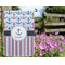 Anchors & Stripes Garden Flag - Outside In Flowers