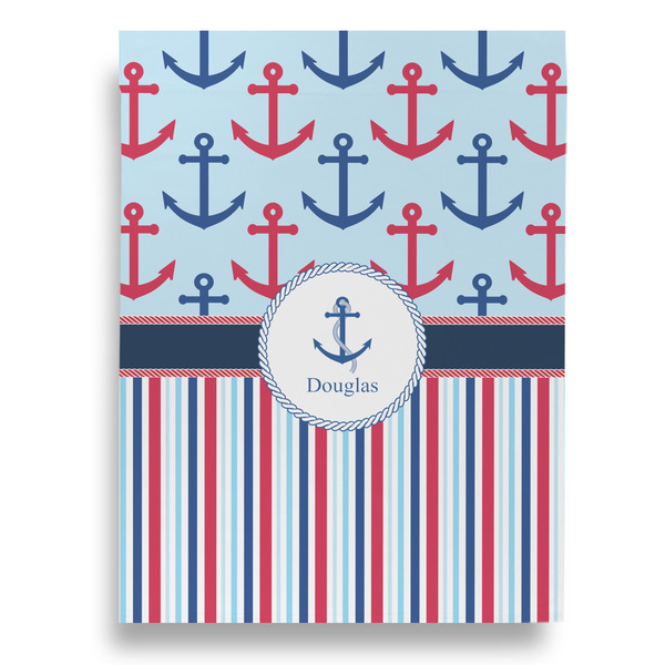 Anchors & Stripes Garden Flags - Large - Single Sided - FRONT