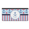 Anchors & Stripes Genuine Leather Checkbook Cover - Front