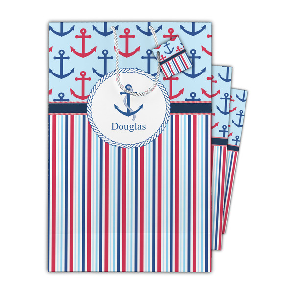 Anchors & Stripes Gift Bags - Parent/Main