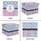 Anchors & Stripes Gift Boxes with Lid - Canvas Wrapped - X-Large - Approval