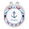 Anchors & Stripes Golf Ball Marker - Hat Clip - Silver