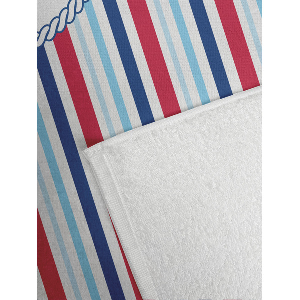 Anchors & Stripes Golf Towel - Detail