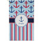 Anchors & Stripes Golf Towel (Personalized) - APPROVAL (Small Full Print)