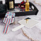 Anchors & Stripes Hair Brush - With Hand Mirror
