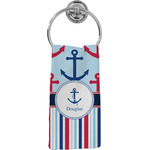 Anchors & Stripes Hand Towel - Full Print (Personalized)