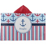 Anchors & Stripes Kids Hooded Towel (Personalized)