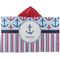 Anchors & Stripes Hooded towel