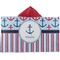 Anchors & Stripes Kids Hooded Towel (Personalized)