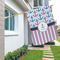 Anchors & Stripes House Flags - Double Sided - LIFESTYLE