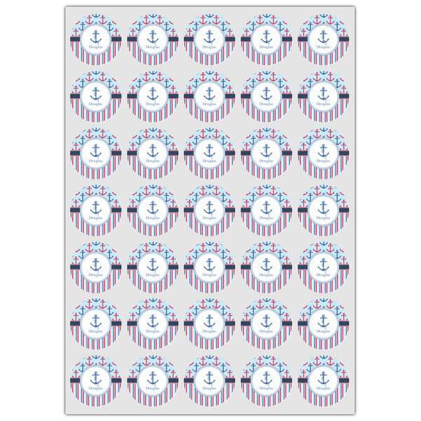 Anchors & Stripes Icing Circle - XSmall - Set of 35