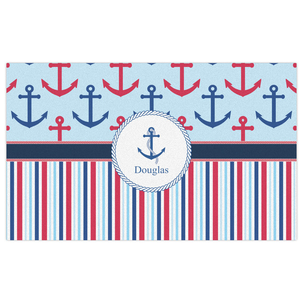 Anchors & Stripes Indoor / Outdoor Rug - 3'x5' - Front Flat