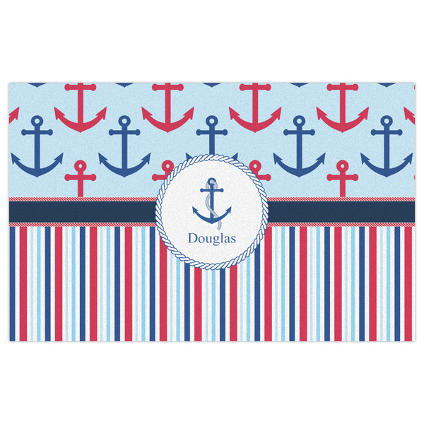 Anchors & Stripes Indoor / Outdoor Rug - 5'x8' - Front Flat