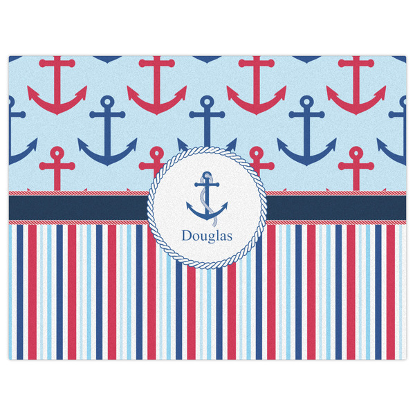 Anchors & Stripes Indoor / Outdoor Rug - 6'x8' - Front Flat