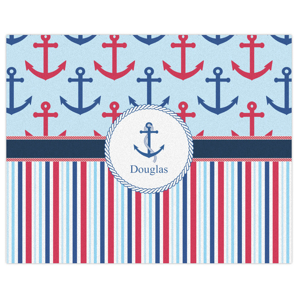 Anchors & Stripes Indoor / Outdoor Rug - 8'x10' - Front Flat