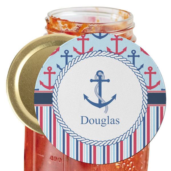Custom Anchors & Stripes Jar Opener (Personalized)