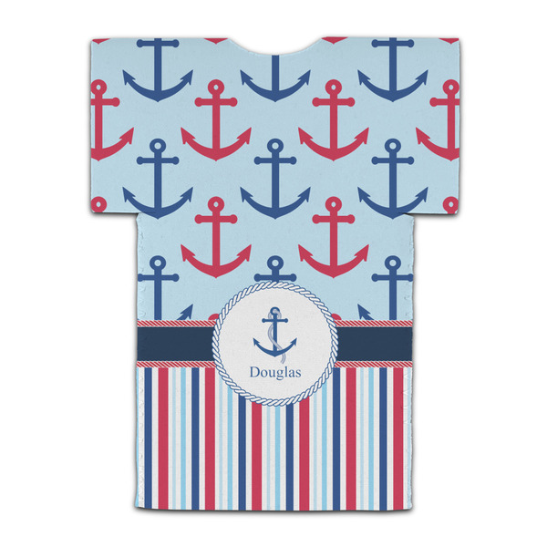 Anchors & Stripes Jersey Bottle Cooler - BACK (flat)