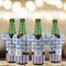 Anchors & Stripes Jersey Bottle Cooler - Set of 4 - LIFESTYLE