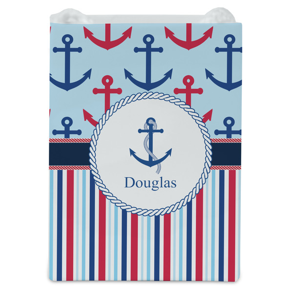 Anchors & Stripes Jewelry Gift Bag - Gloss - Front