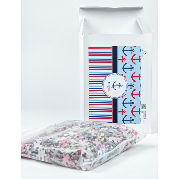 Anchors & Stripes Jigsaw Puzzle 1014 Piece - Box