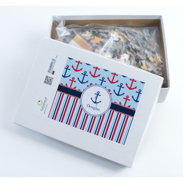 Anchors & Stripes Jigsaw Puzzle 252 Piece - Box