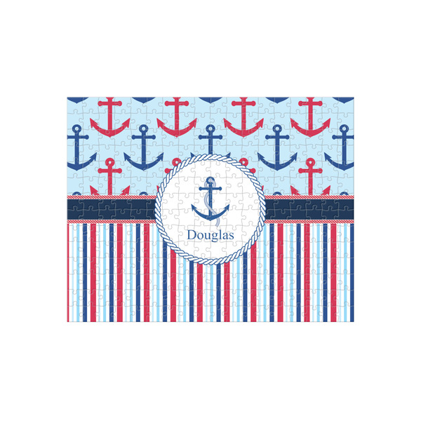 Custom Anchors & Stripes 252 pc Jigsaw Puzzle (Personalized)