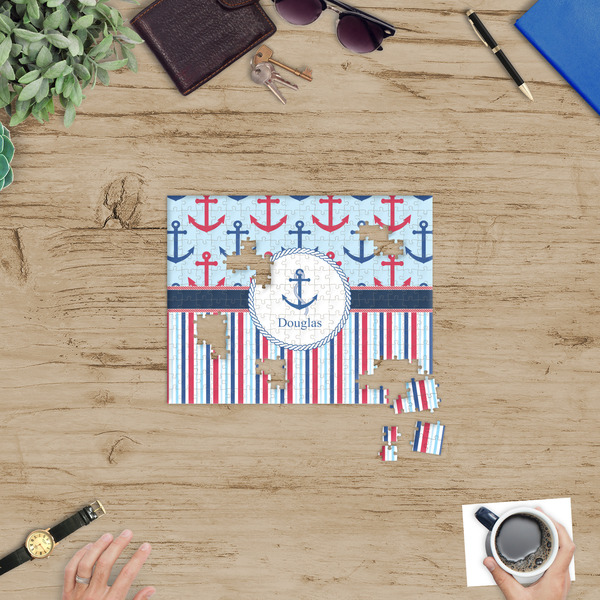 Anchors & Stripes Jigsaw Puzzle 252 Piece - In Context
