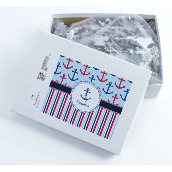 Anchors & Stripes Jigsaw Puzzle 500 Piece - Box