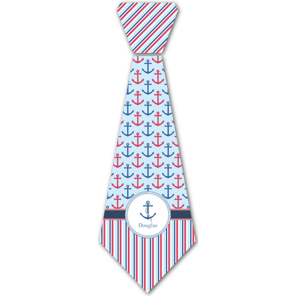 Custom Anchors & Stripes Iron On Tie - 4 Sizes w/ Name or Text
