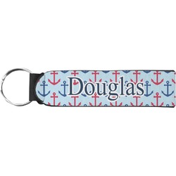 Anchors & Stripes Neoprene Keychain Fob (Personalized)