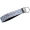 Anchors & Stripes Webbing Keychain FOB with Metal
