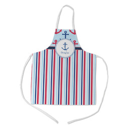 Anchors & Stripes Kid's Apron w/ Name or Text