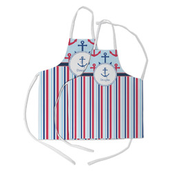 Anchors & Stripes Kid's Apron w/ Name or Text