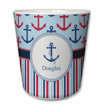 Anchors & Stripes Plastic Tumbler 6oz (Personalized)