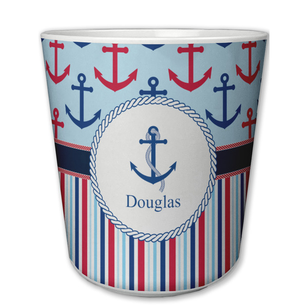 Custom Anchors & Stripes Plastic Tumbler 6oz (Personalized)