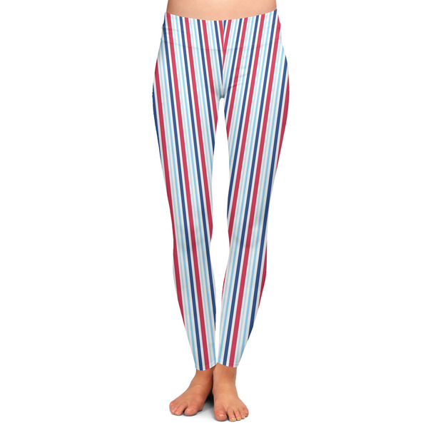 Custom Anchors & Stripes Ladies Leggings - Large