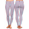 Anchors & Stripes Ladies Leggings - Front and Back