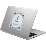 Anchors & Stripes Laptop Decal (Personalized)
