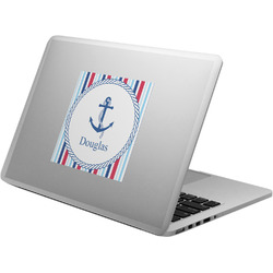 Anchors & Stripes Laptop Decal (Personalized)
