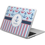 Anchors & Stripes Laptop Skin - Custom Sized (Personalized)