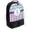 Anchors & Stripes Backpacks - Black (Personalized)