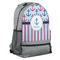 Anchors & Stripes Large Backpack - Gray - Angled View